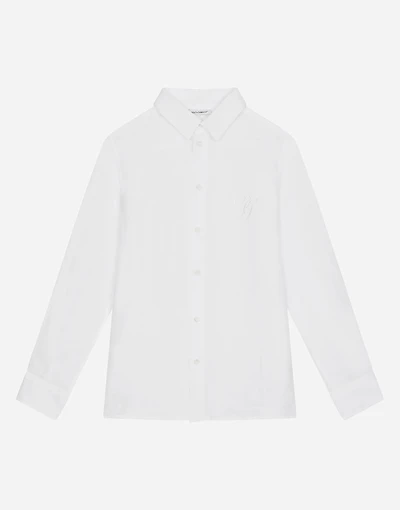 Linen shirt with DG embroidery