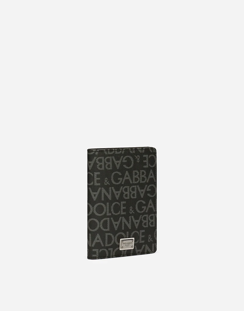 Coated jacquard passport holder