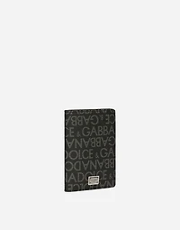 Coated jacquard passport holder