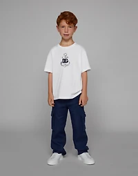 Non-stretch linen cargo pants