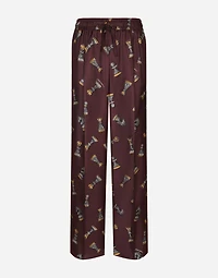 Silk jogging pants