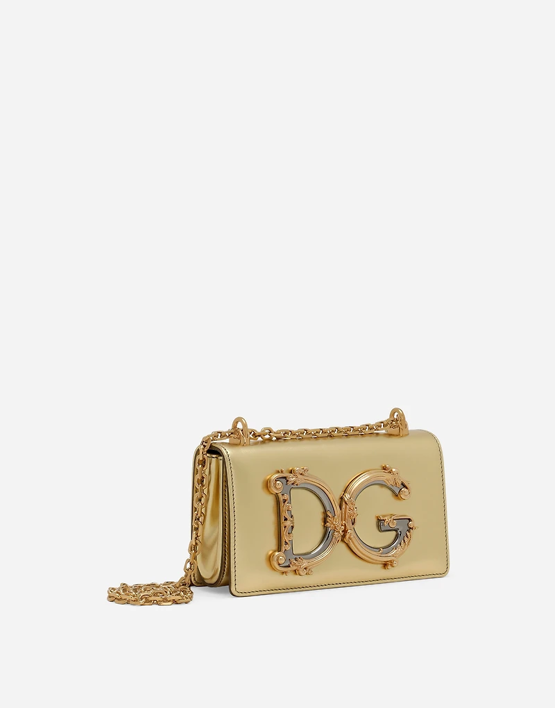 DG Girls phone bag in nappa mordore leather