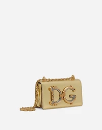 DG Girls phone bag in nappa mordore leather