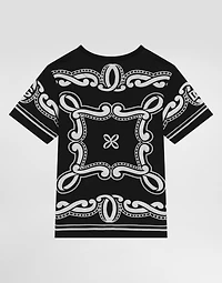 Bandanna-print jersey T-shirt