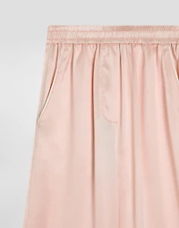 Silk satin vanity trousers