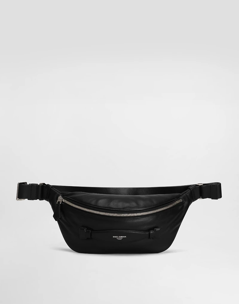 Calfskin nappa leather belt bag
