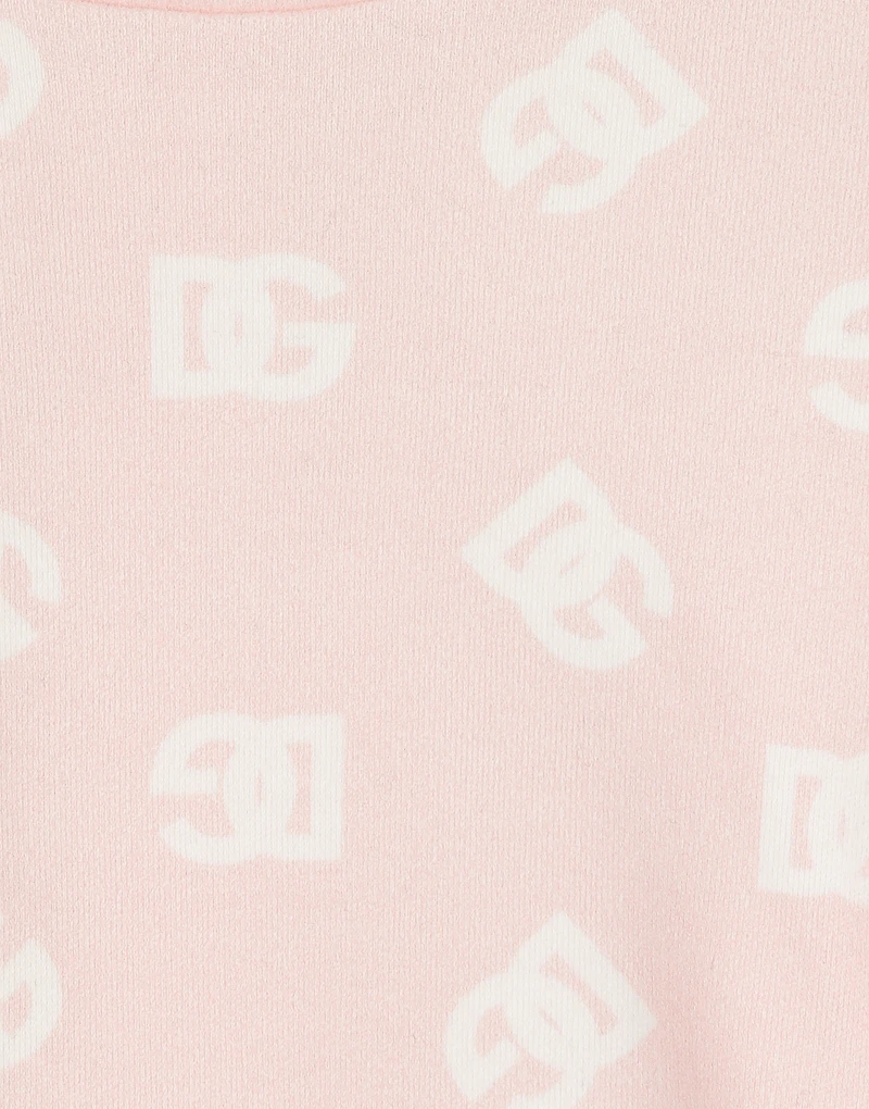 Interlock dress with all-over logo print