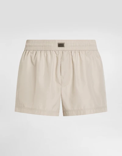 Short swim trunks with tag