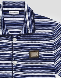 Knit honeycomb shirt