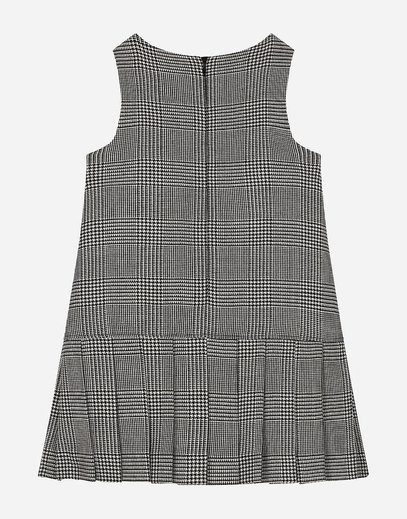 Wool glen plaid dress