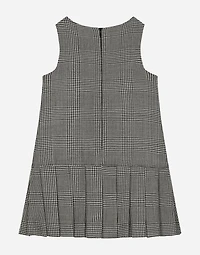 Wool glen plaid dress