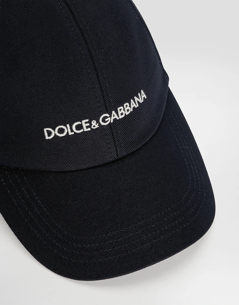 Cotton baseball cap with Dolce&Gabbana logo