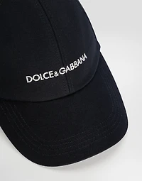Cotton baseball cap with Dolce&Gabbana logo