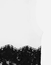 Jersey T-shirt with DG logo and lace details