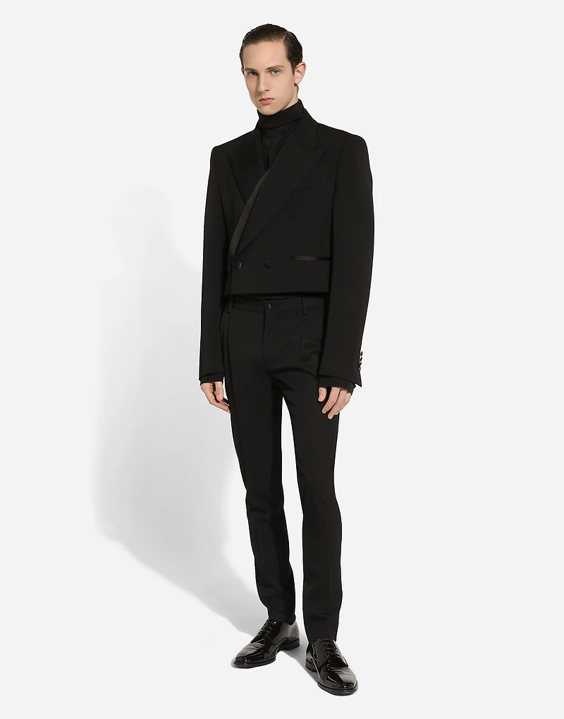 Double-breasted wool Spencer jacket