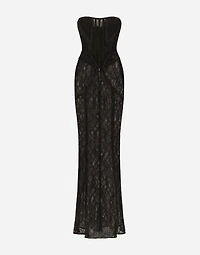 Long lace corset dress