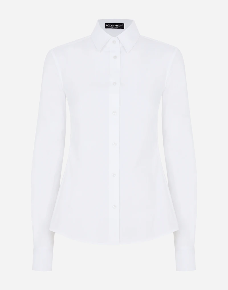 Stretch poplin shirt