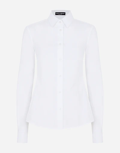 Stretch poplin shirt