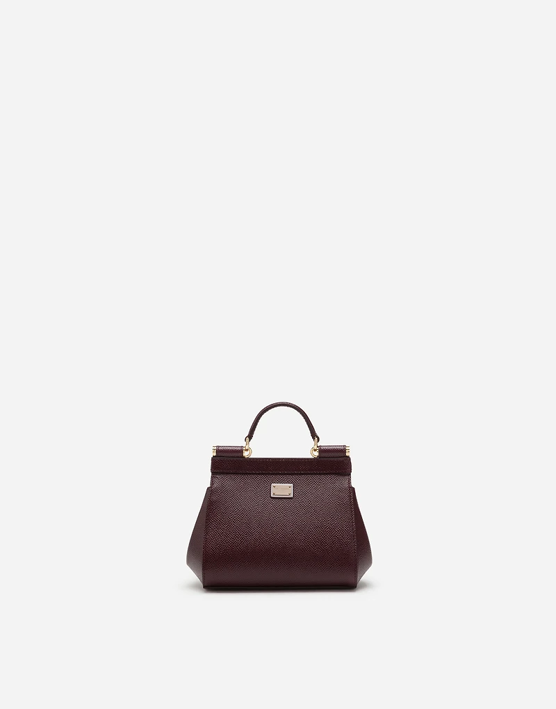 Dauphine calfskin Sicily mini bag with rhinestone embellishement