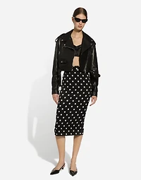 Plongé nappa leather biker jacket
