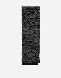 Jacquard knit scarf