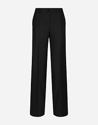 Flared wool pants
