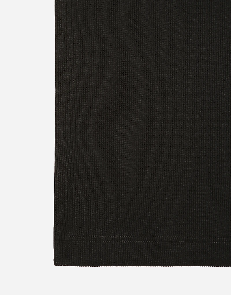 Fine-rib tank top