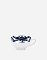 Set 2 Porcelain Espresso Cups with Saucers