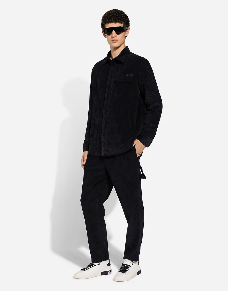 Lined corduroy shirt