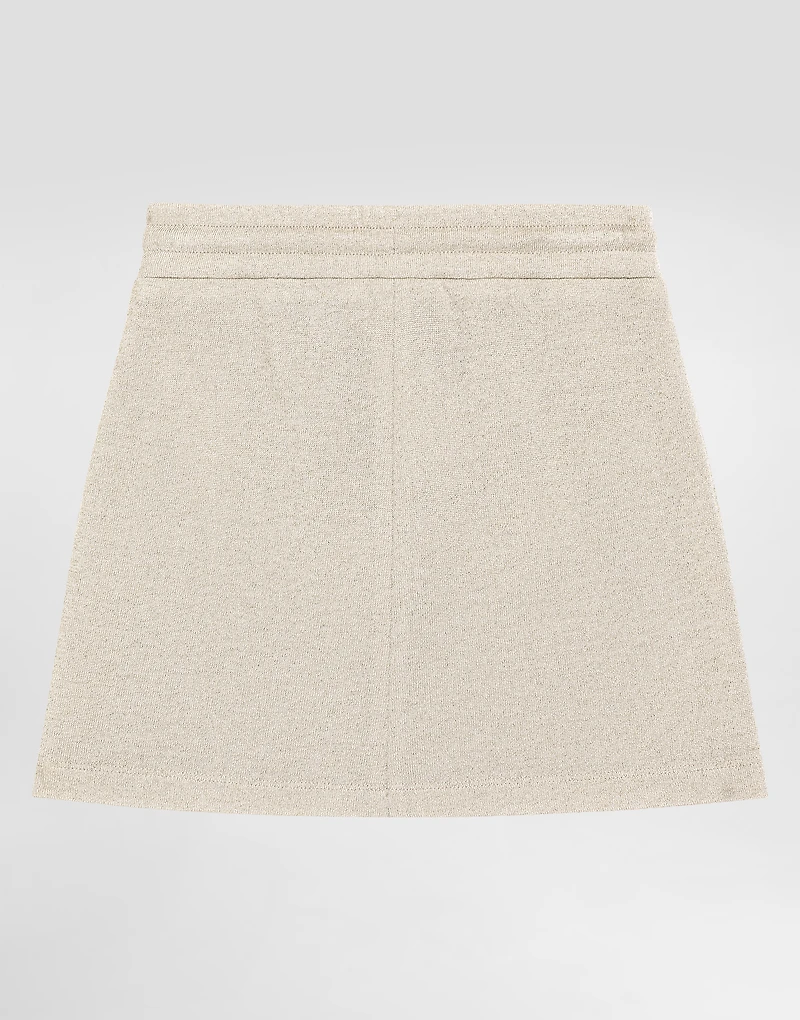 Lurex jersey skirt with DG logo