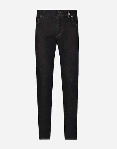 Slim-fit stretch denim jeans