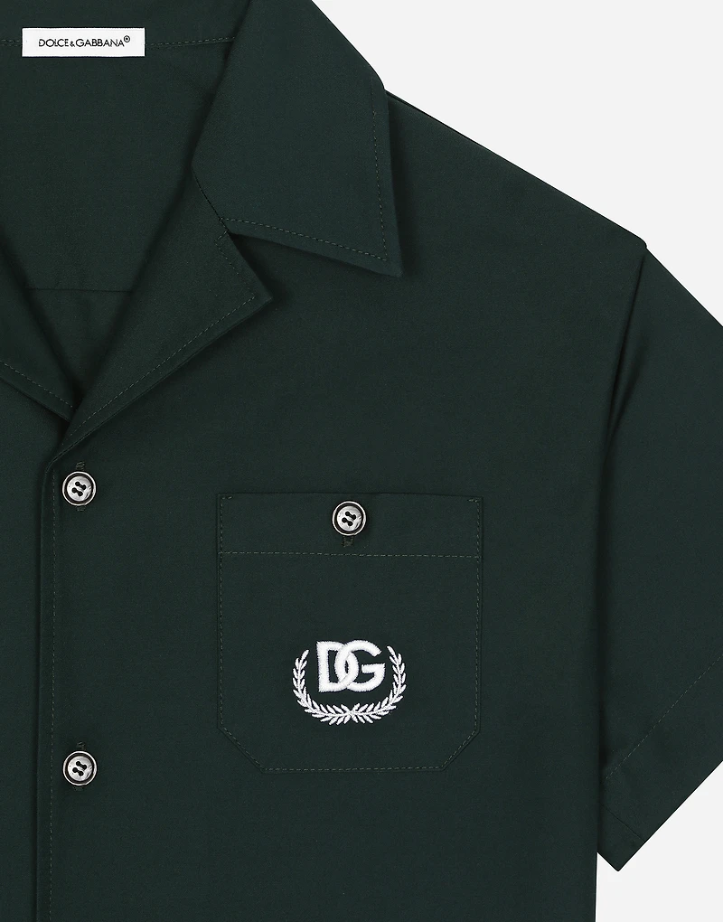 Poplin shirt with DG logo