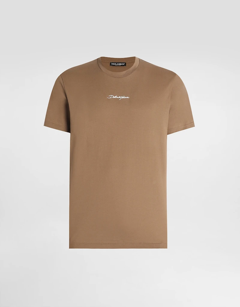cotton t-shirt with embroidery patch