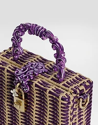Woven dolce Box handbag