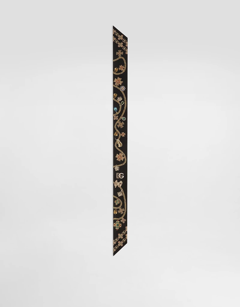 Silk twill bandeau