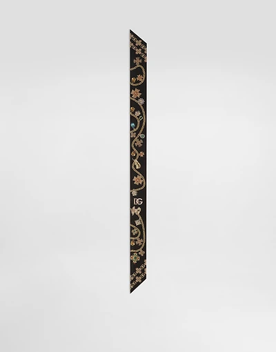 Silk twill bandeau