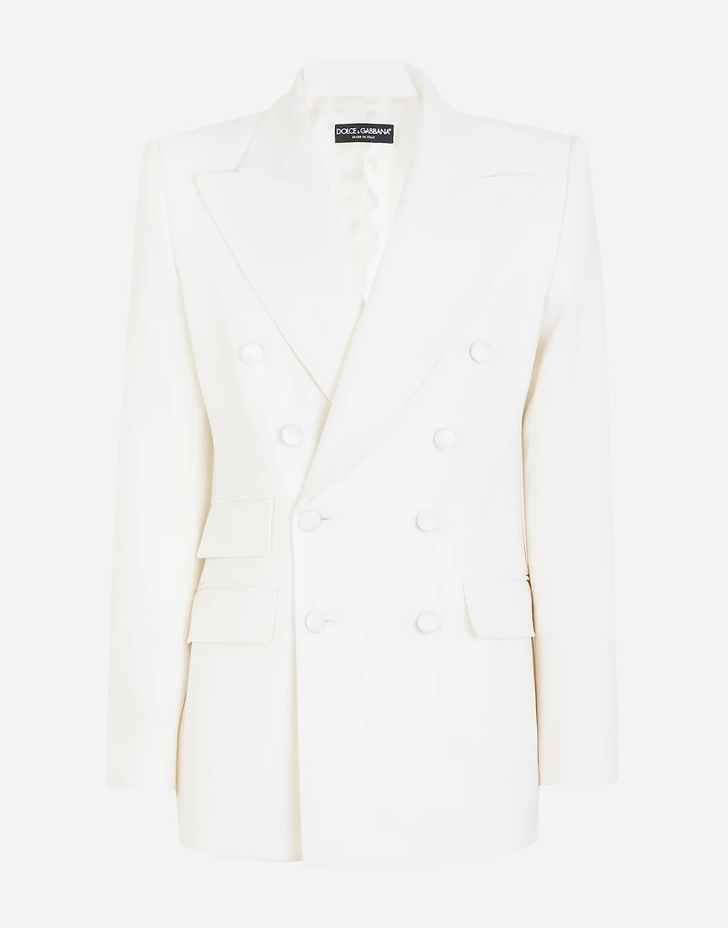 Double-breasted virgin wool jacket