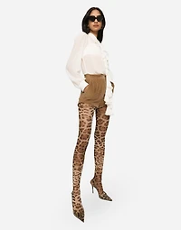 Georgette blouse with ruches