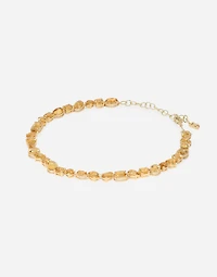 Rainbow Monochrome Necklace 18-carat yellow gold and citrines
