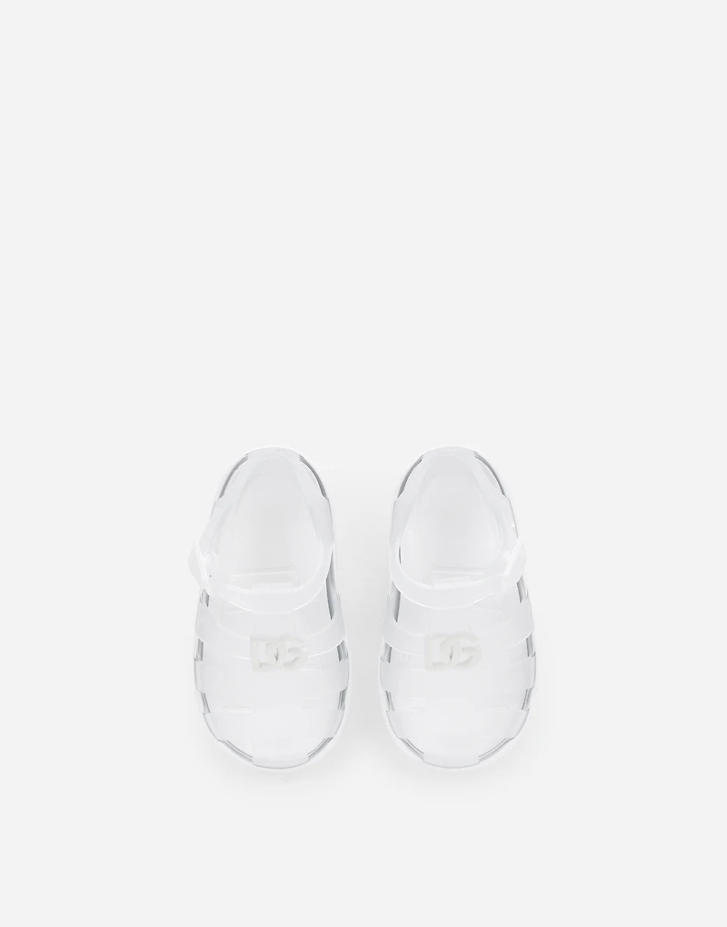 Rubber sandals with DG logo