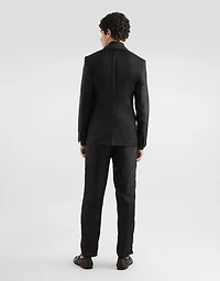 Sicilia light single-breasted silk twill jacket