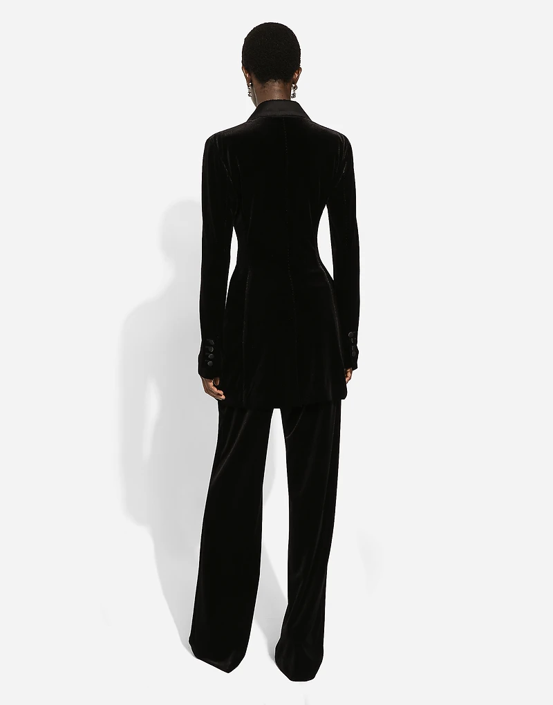 Velvet jogging pants