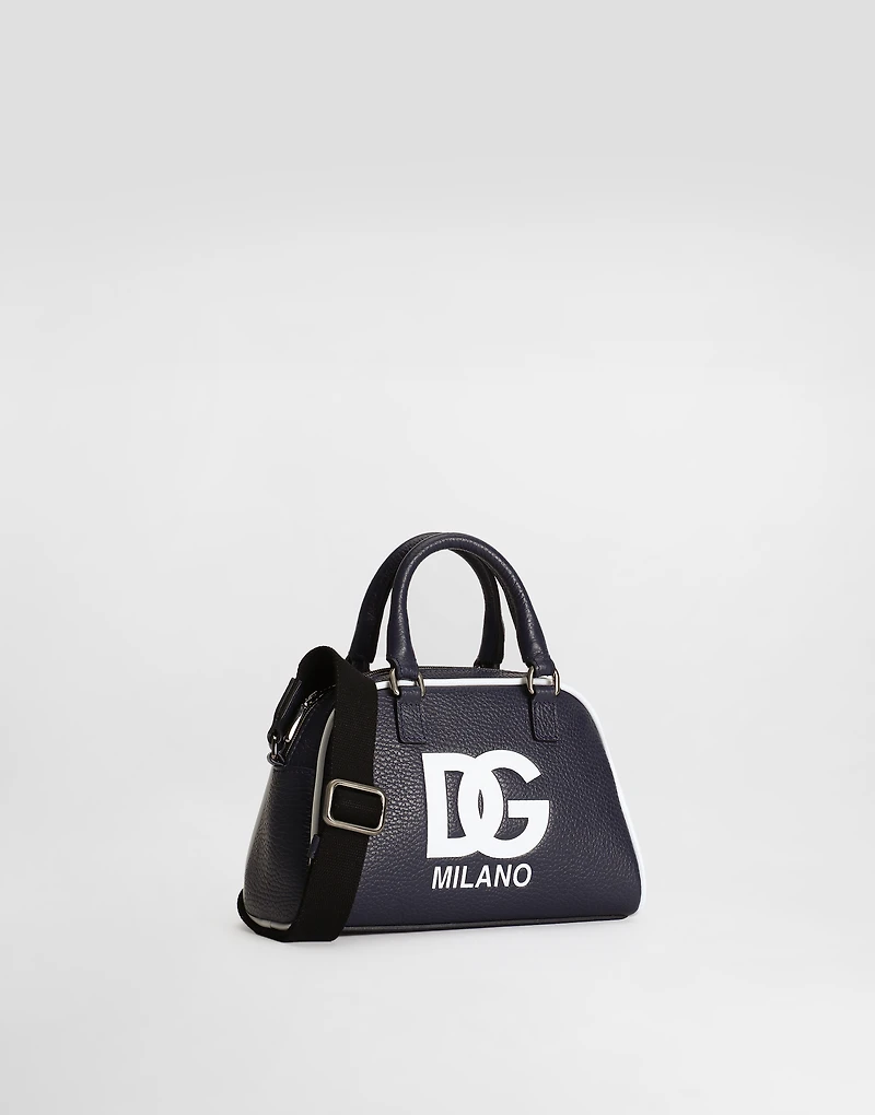 Calfskin bowling bag with logo