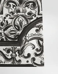 Majolica-print short-sleeved t-shirt