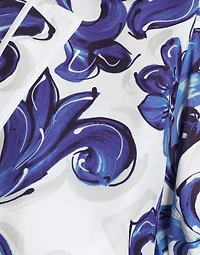 Majolica-print poplin shirt