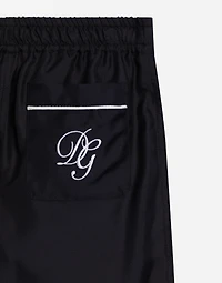 Twill trousers with DG embroidery