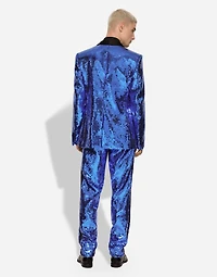 Sequined single-breasted Sicilia-fit tuxedo suit