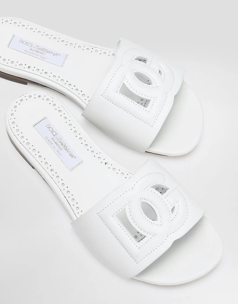 Flat calfskin slippers