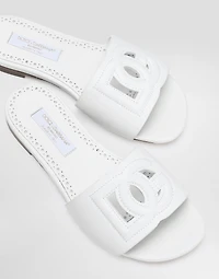 Flat calfskin slippers