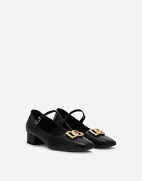Polished calfskin Mary Janes